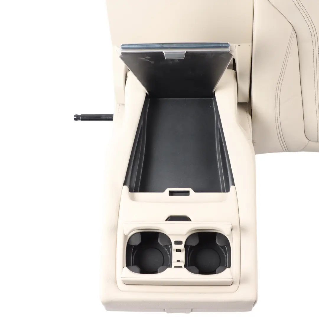 BMW X6 F16 Seat Rear Left N/S Backrest Cushion Cover Leather Dakota Ivory White - SKU 7378985 - Part number 7378985
