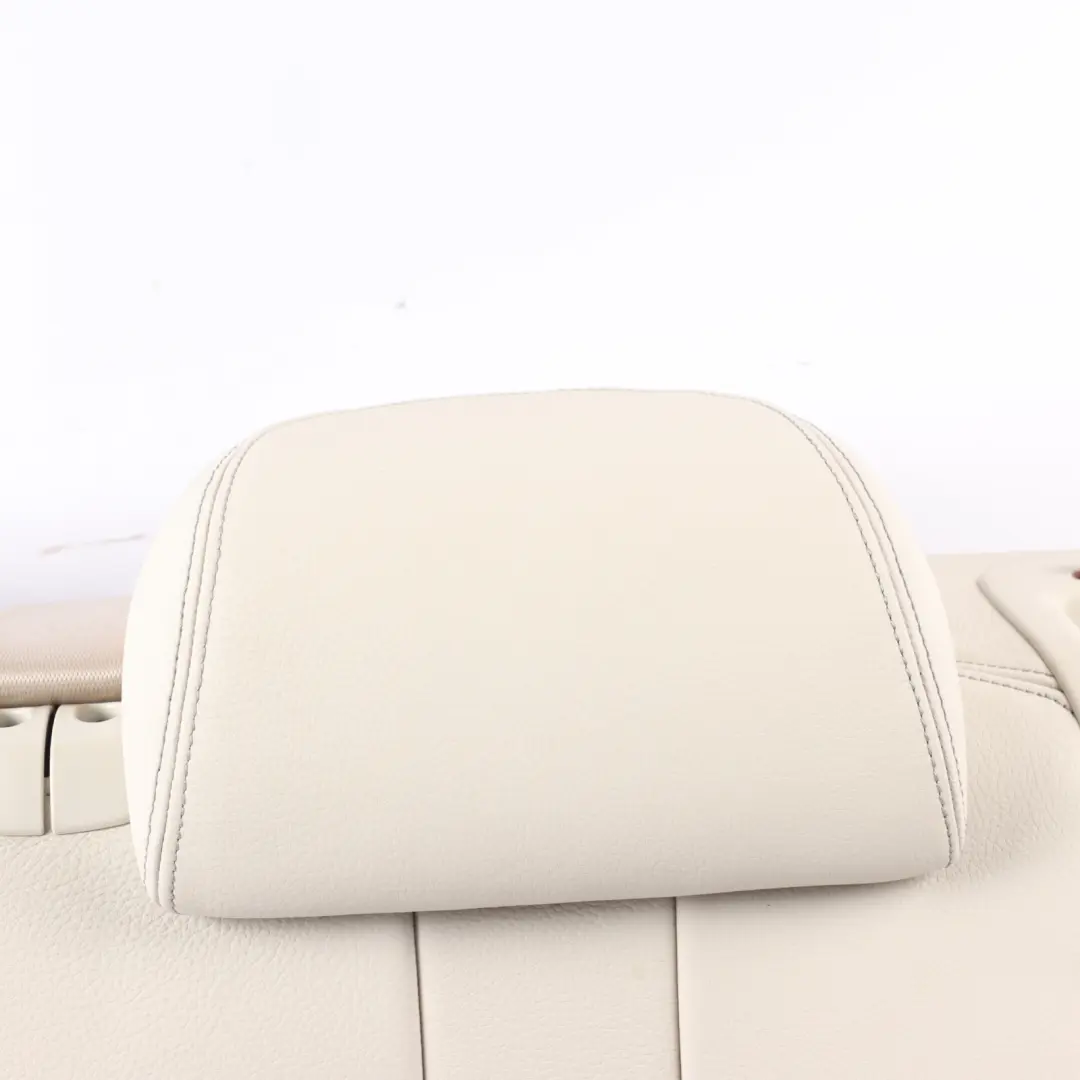 Left N/S Backrest Cushion Cover Leather Dakota Ivory White to BMW X6 F16 Seat Rear with Part number 7378985 BMW X6 F16 Seat Rear Left N/S Backrest Cushion Cover Leather Dakota Ivory White - SKU 7378985 - Part number 7378985