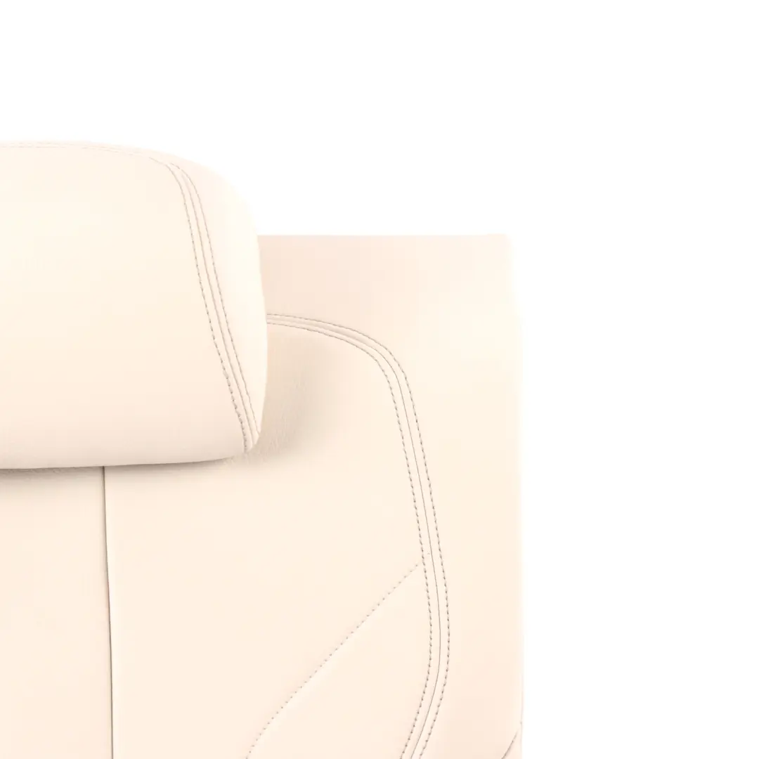 Right O/S Backrest Cushion Cover Leather Dakota Ivory White to BMW X6 F16 Seat Rear with Part number 7378986 BMW X6 F16 Seat Rear Right O/S Backrest Cushion Cover Leather Dakota Ivory White - SKU 7378986 - Part number 7378986