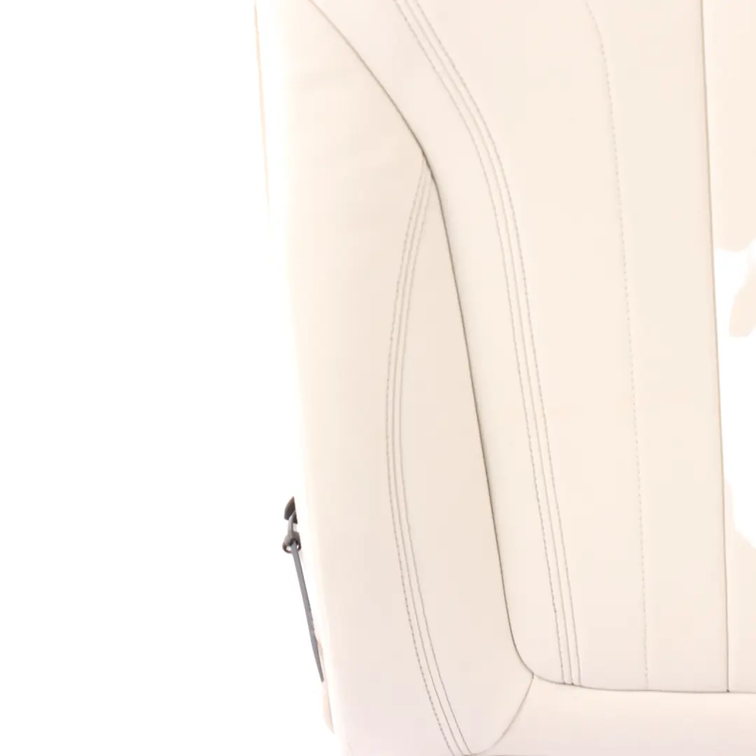 Right O/S Backrest Cushion Cover Leather Dakota Ivory White to BMW X6 F16 Seat Rear with Part number 7378986 BMW X6 F16 Seat Rear Right O/S Backrest Cushion Cover Leather Dakota Ivory White - SKU 7378986 - Part number 7378986