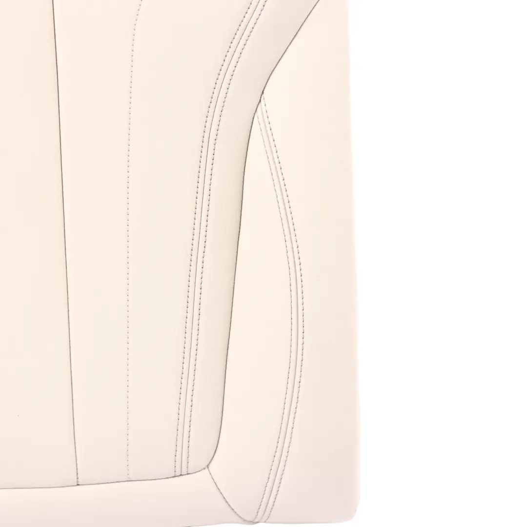 Right O/S Backrest Cushion Cover Leather Dakota Ivory White to BMW X6 F16 Seat Rear with Part number 7378986 BMW X6 F16 Seat Rear Right O/S Backrest Cushion Cover Leather Dakota Ivory White - SKU 7378986 - Part number 7378986