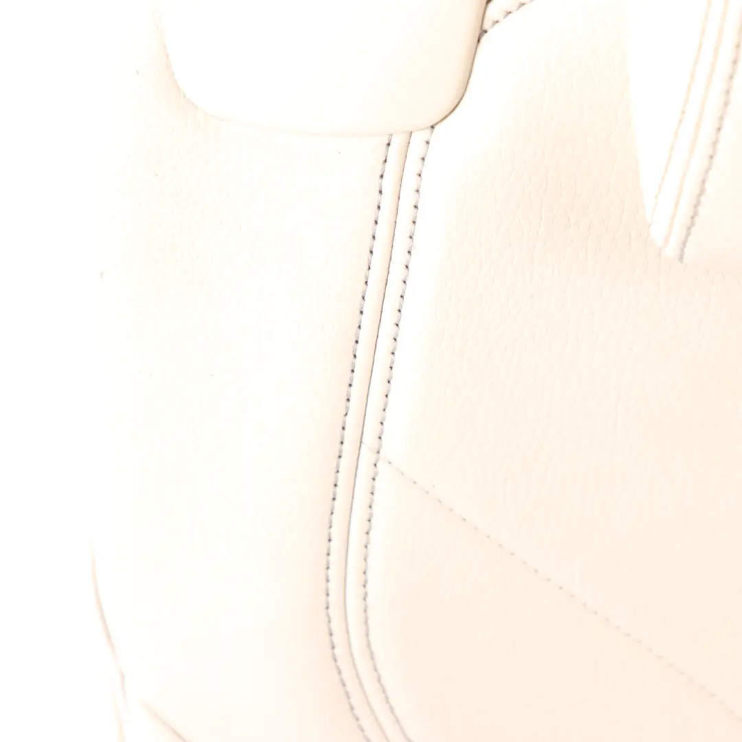 Right O/S Backrest Cushion Cover Leather Dakota Ivory White to BMW X6 F16 Seat Rear with Part number 7378986 BMW X6 F16 Seat Rear Right O/S Backrest Cushion Cover Leather Dakota Ivory White - SKU 7378986 - Part number 7378986