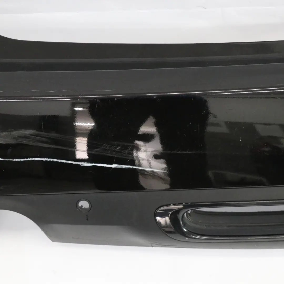 Bumper Trim Panel Midnight Black Metallic - A94 to Mini F56 F57 Rear with Part number 7380009 Mini F56 F57 Rear Bumper Trim Panel Midnight Black Metallic - A94 - SKU 7380009-MNB1 - Part number 7380009