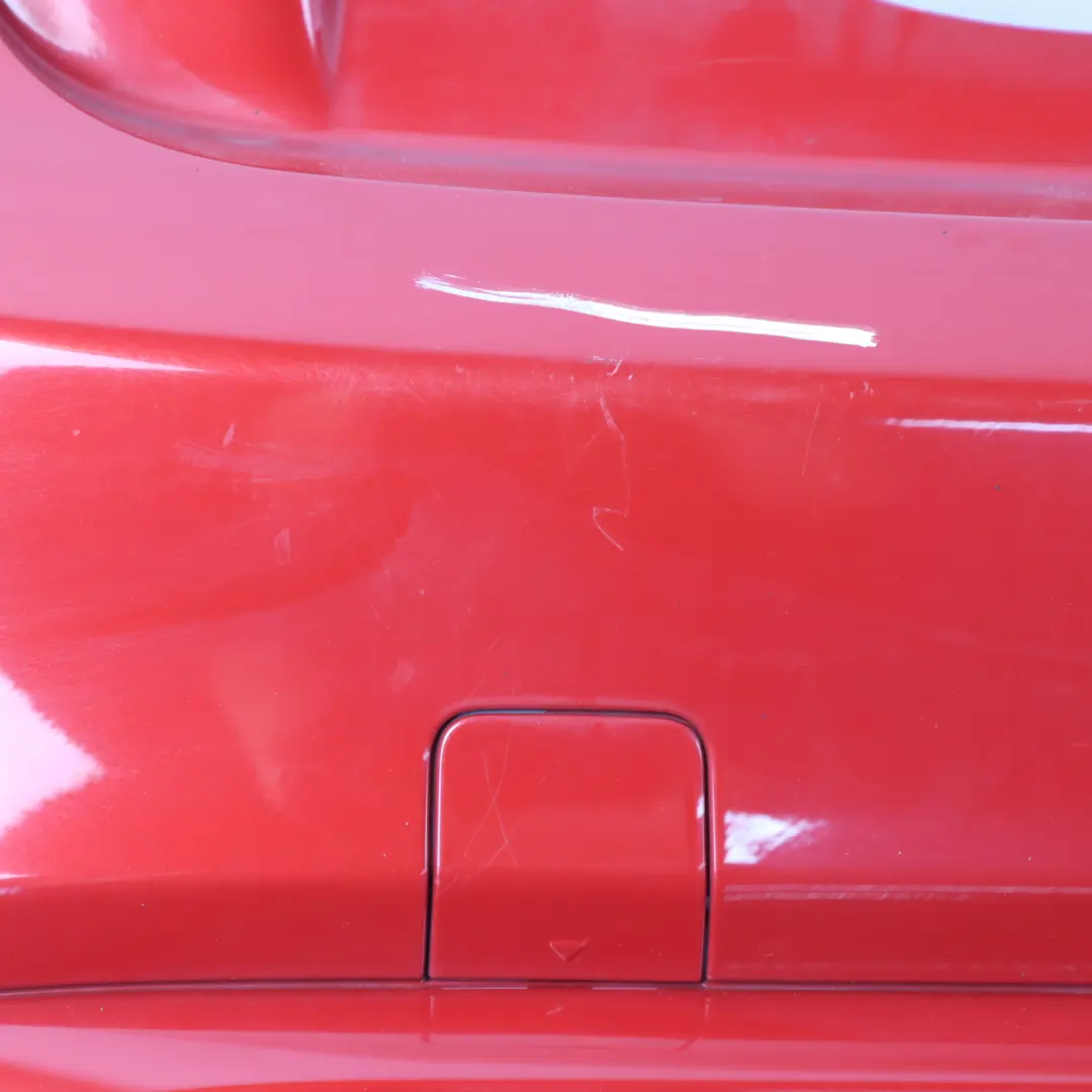 Bumper Cooper S Blazing Red II Metallic - A83 to Mini F56 F57 Rear with Part number 7380020 Mini F56 F57 Rear Bumper Cooper S Blazing Red II Metallic - A83 - SKU 7380020-BRMII - Part number 7380020