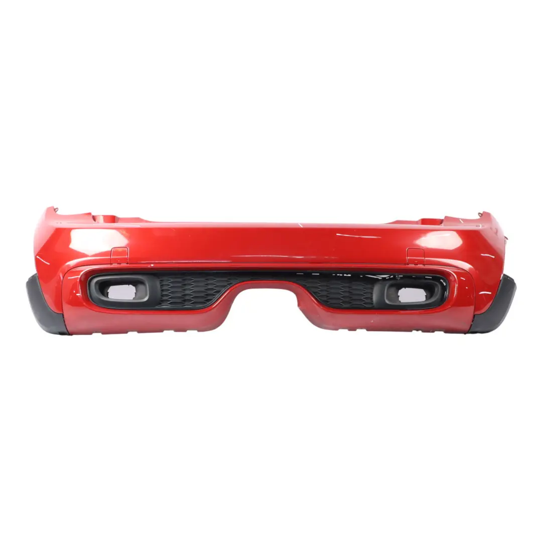 Bumper Cooper S Blazing Red II Metallic - A83 to Mini F56 F57 Rear with Part number 7380020 Mini F56 F57 Rear Bumper Cooper S Blazing Red II Metallic - A83 - SKU 7380020-BRMII - Part number 7380020