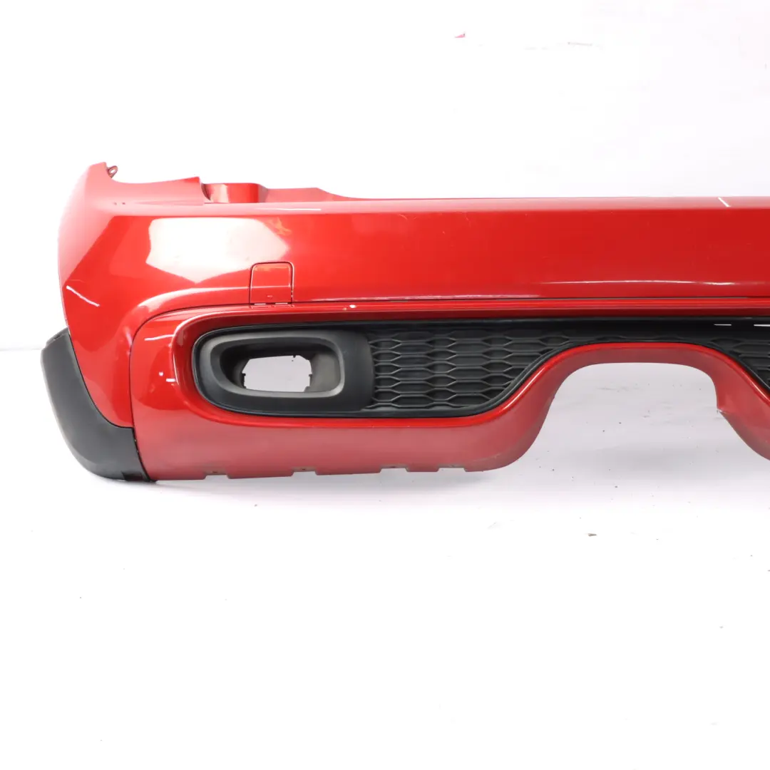 Bumper Cooper S Blazing Red II Metallic - A83 to Mini F56 F57 Rear with Part number 7380020 Mini F56 F57 Rear Bumper Cooper S Blazing Red II Metallic - A83 - SKU 7380020-BRMII - Part number 7380020
