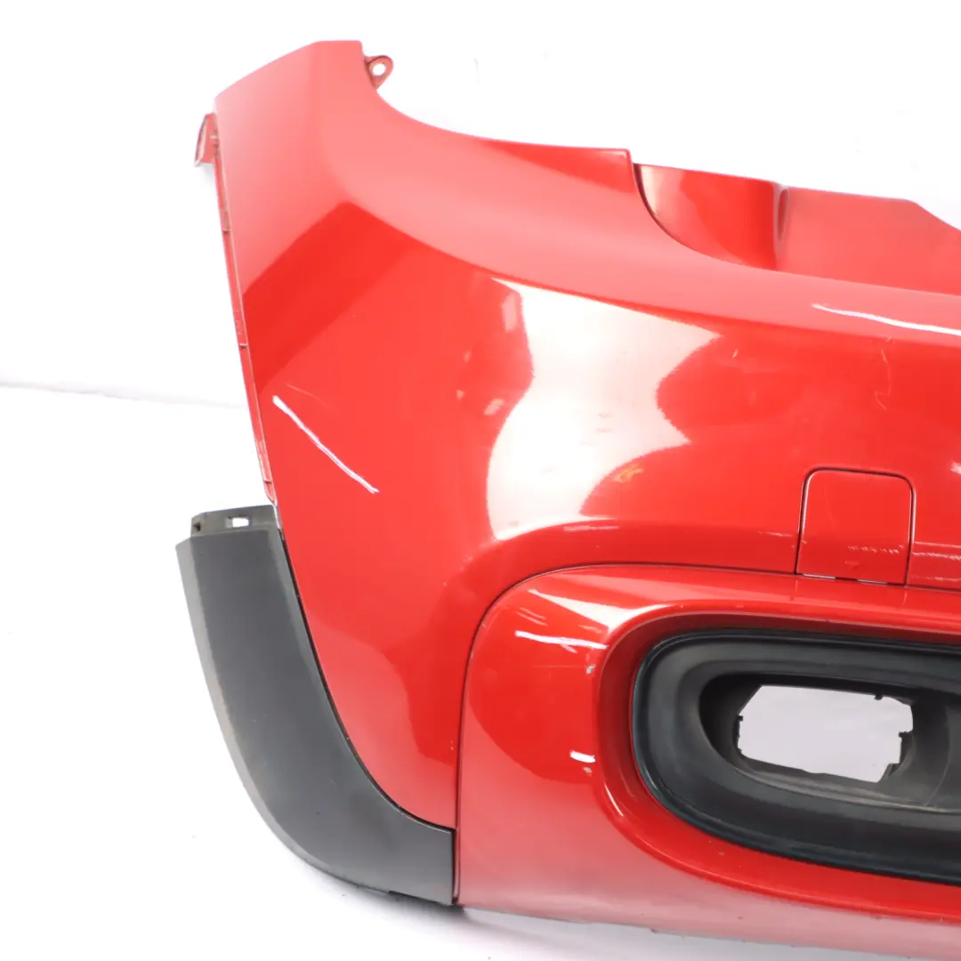 Bumper Cooper S Blazing Red II Metallic - A83 to Mini F56 F57 Rear with Part number 7380020 Mini F56 F57 Rear Bumper Cooper S Blazing Red II Metallic - A83 - SKU 7380020-BRMII - Part number 7380020