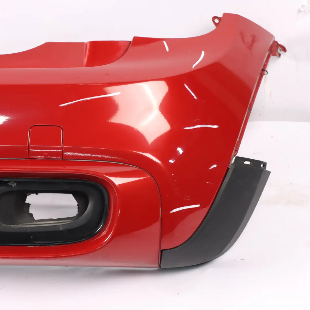 Bumper Cooper S Blazing Red II Metallic - A83 to Mini F56 F57 Rear with Part number 7380020 Mini F56 F57 Rear Bumper Cooper S Blazing Red II Metallic - A83 - SKU 7380020-BRMII - Part number 7380020