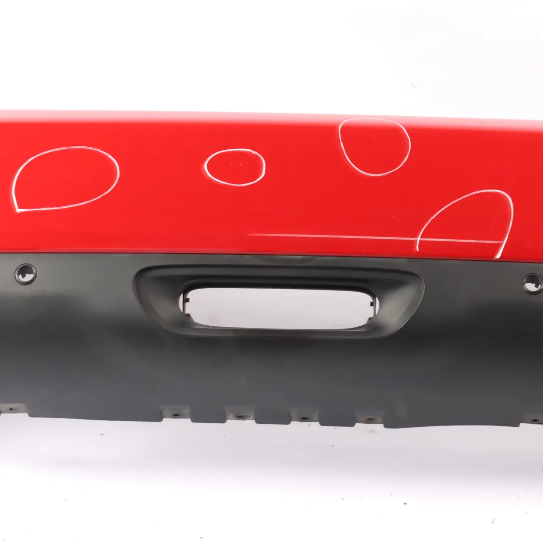 Bumper Mini F55 Complete Trim Panel Covering Chili Red - 851 to Rear with Part number 7380024 Rear Bumper Mini F55 Complete Trim Panel Covering Chili Red - 851 - SKU 7380024-CHRED - Part number 7380024