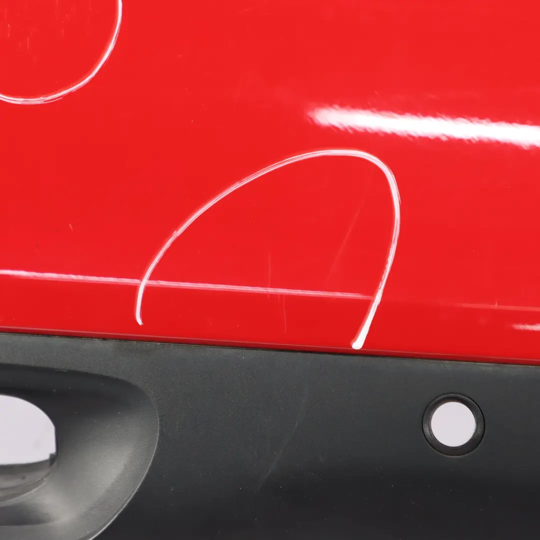 Bumper Mini F55 Complete Trim Panel Covering Chili Red - 851 to Rear with Part number 7380024 Rear Bumper Mini F55 Complete Trim Panel Covering Chili Red - 851 - SKU 7380024-CHRED - Part number 7380024