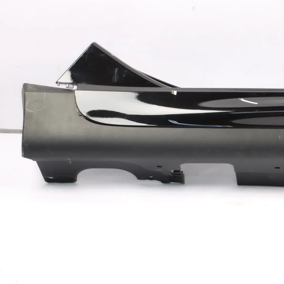 Mini F55 Side Skirt Right O/S JCW Sill Cover Rocker Panel Midnight Black - A94 - SKU 7381034-MNB - Part number 7381034