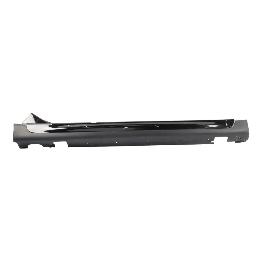 Mini F55 Side Skirt Right O/S JCW Sill Cover Rocker Panel Midnight Black - A94 - SKU 7381034-MNB - Part number 7381034