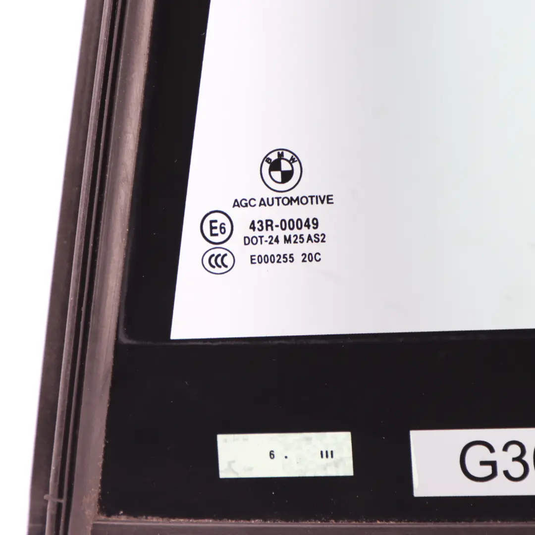 Side Window BMW G30 Rear Door Left N/S Fixed Glass Window AS2 ESG to with Part number 7381347 Side Window BMW G30 Rear Door Left N/S Fixed Glass Window AS2 ESG - SKU 7381347 - Part number 7381347