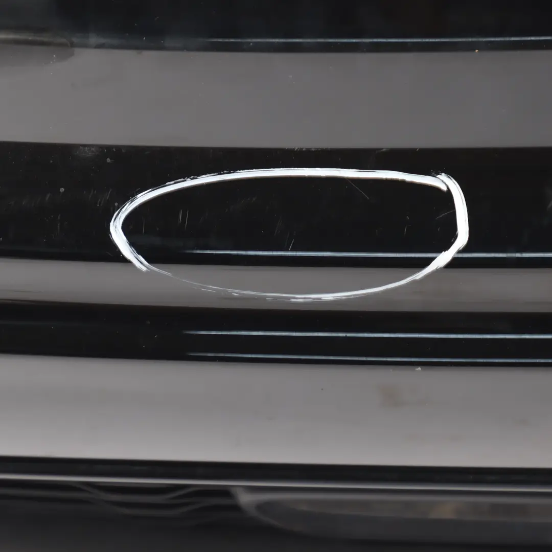 Bumper JCW Trim Panel Cover Midnight Black Metallic - A94 to Mini F56 F57 Rear with Part number 7382173 Mini F56 F57 Rear Bumper JCW Trim Panel Cover Midnight Black Metallic - A94 - SKU 7382173-MNB1 - Part number 7382173