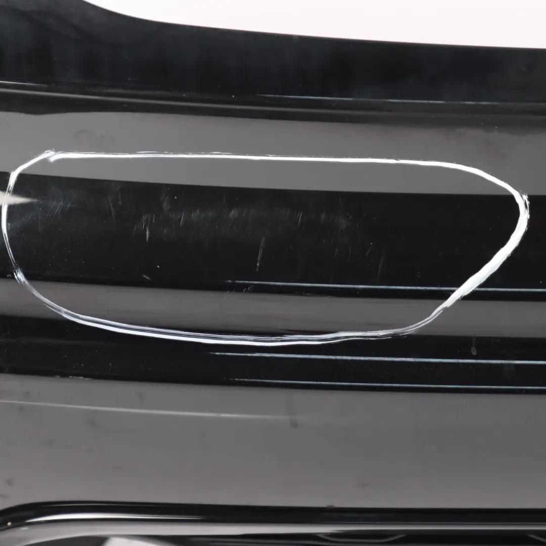 Bumper JCW Trim Panel Cover Midnight Black Metallic - A94 to Mini F56 F57 Rear with Part number 7382173 Mini F56 F57 Rear Bumper JCW Trim Panel Cover Midnight Black Metallic - A94 - SKU 7382173-MNB1 - Part number 7382173