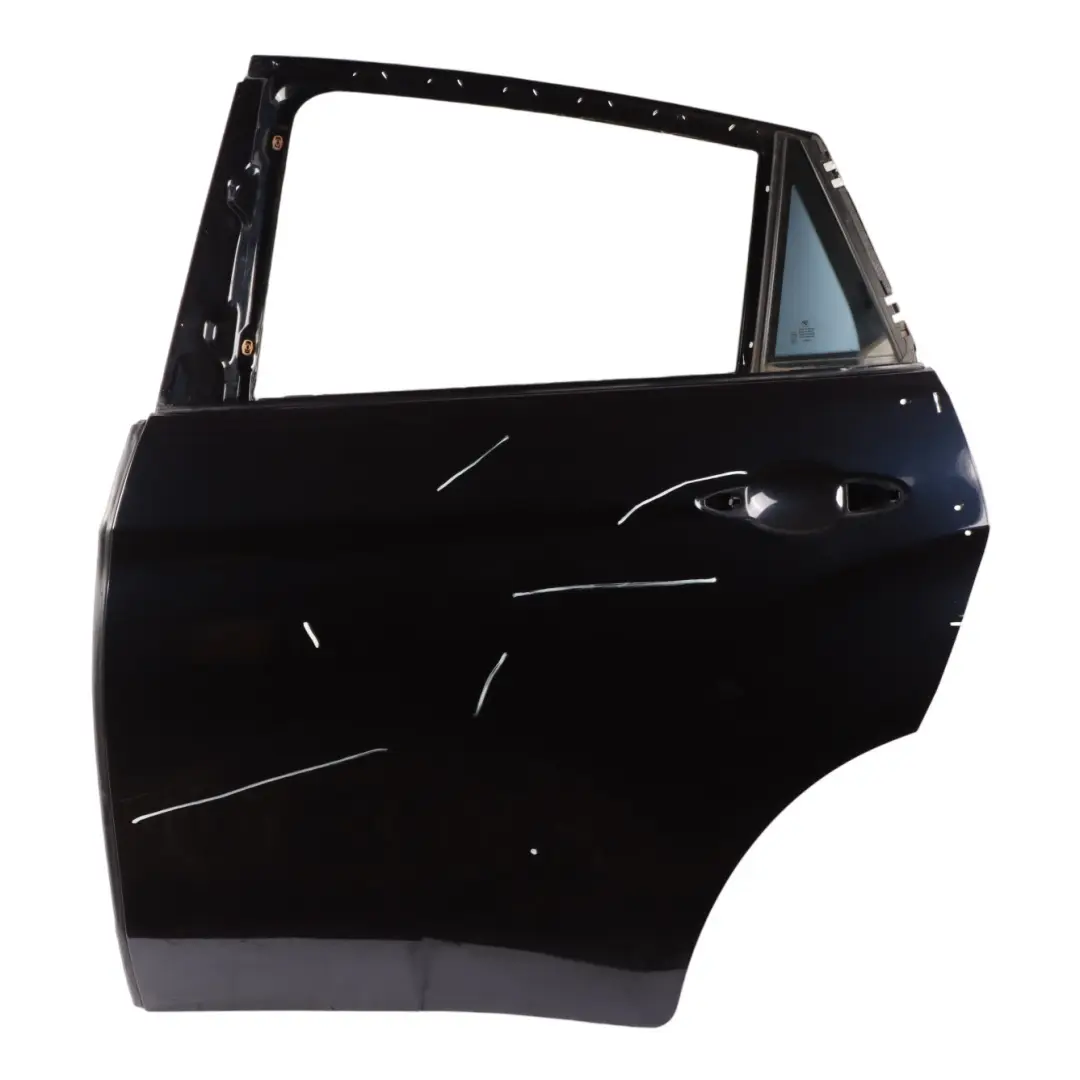 BMW X6 F16 Door Rear Left N/S Carbonschwarz Carbon Black Metallic - 416 - SKU 7386743-CAR - Part number 7386743