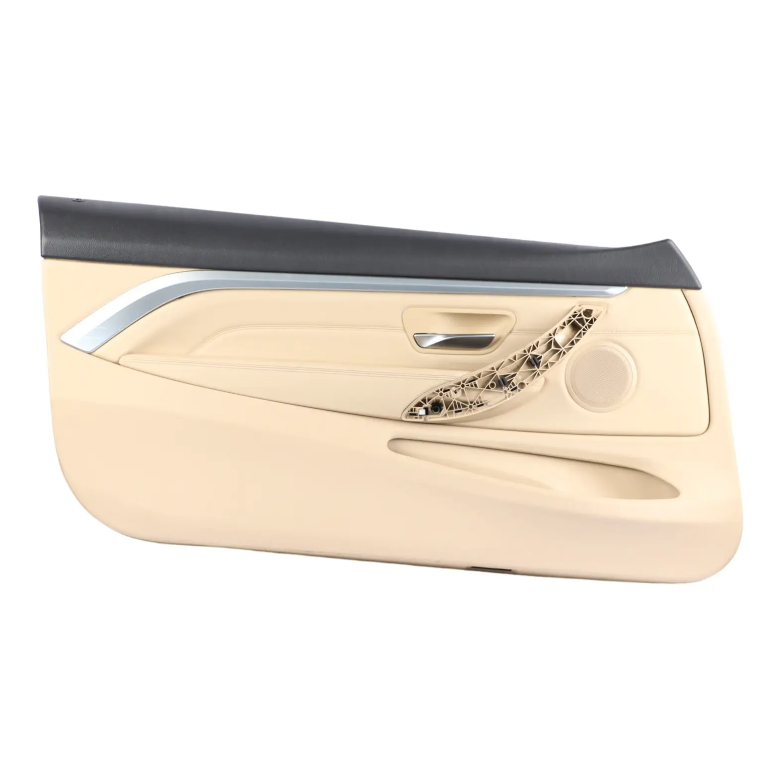 BMW F32 F33 LCI Vordertür Karte Links Verkleidung Abdeckung Leder Veneto Beige