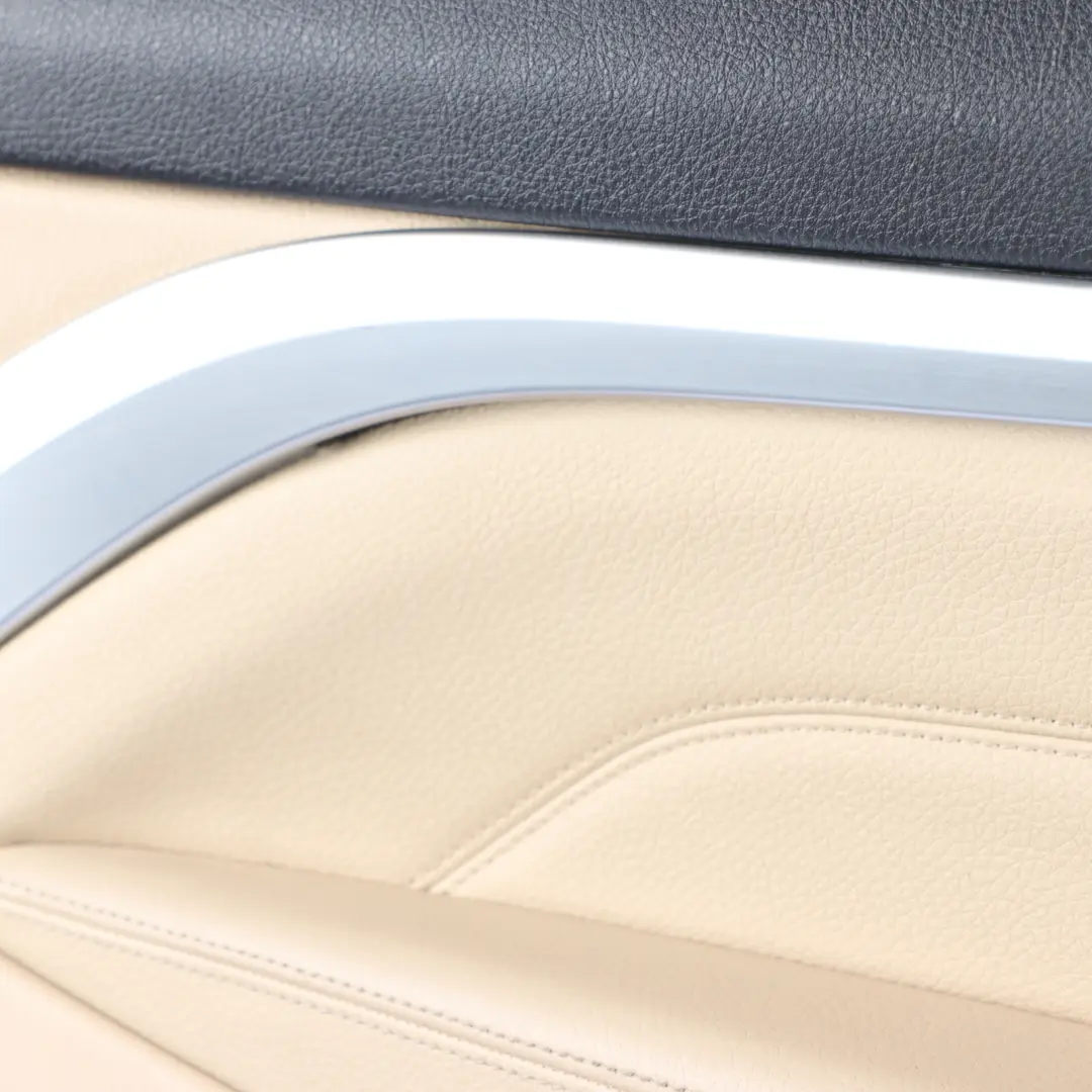 BMW F32 F33 LCI Front Door Card Left N/S Lining Panel Cover Leather Veneto Beige - SKU 7389505 - Part number 7389505