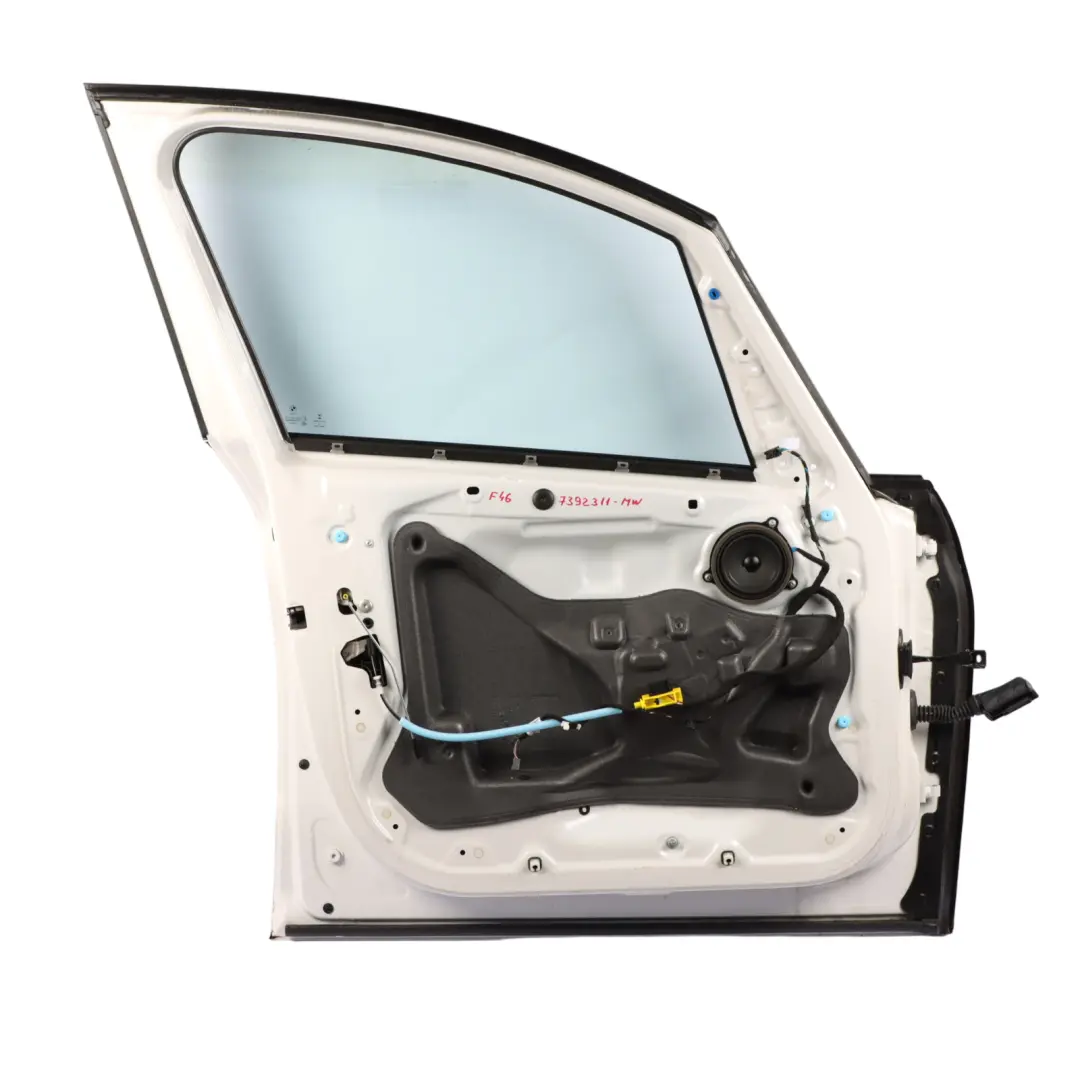 Door Front Left N/S Mineralweiss Mineral White - A96 to BMW F46 Gran Tourer with Part number 7392311 BMW F46 Gran Tourer Door Front Left N/S Mineralweiss Mineral White - A96 - SKU 7392311-MW - Part number 7392311