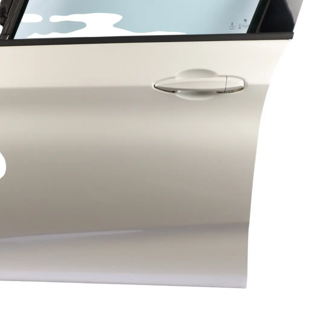 Door Front Left N/S Mineralweiss Mineral White - A96 to BMW F46 Gran Tourer with Part number 7392311 BMW F46 Gran Tourer Door Front Left N/S Mineralweiss Mineral White - A96 - SKU 7392311-MW - Part number 7392311