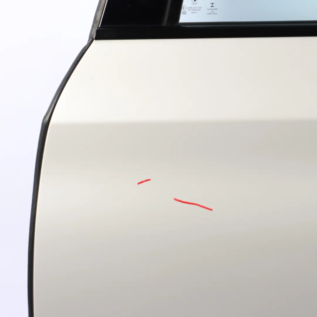 Door Rear Left N/S Mineralweiss Mineral White - A96 to BMW F46 Gran Tourer with Part number 7392325 BMW F46 Gran Tourer Door Rear Left N/S Mineralweiss Mineral White - A96 - SKU 7392325-MW - Part number 7392325