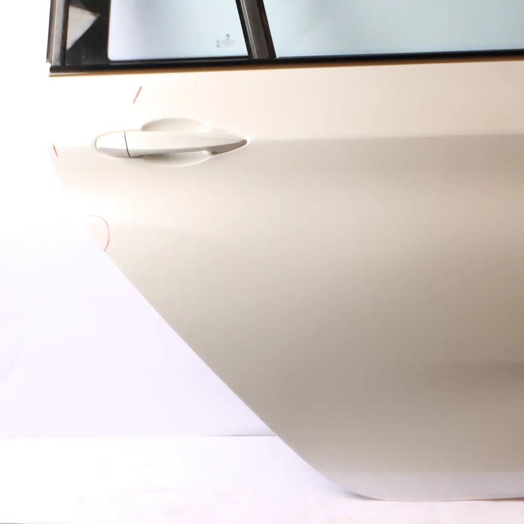 Door Rear Right O/S Mineralweiss Mineral White - A96 to BMW F46 Gran Tourer with Part number 7392326 BMW F46 Gran Tourer Door Rear Right O/S Mineralweiss Mineral White - A96 - SKU 7392326-MW - Part number 7392326
