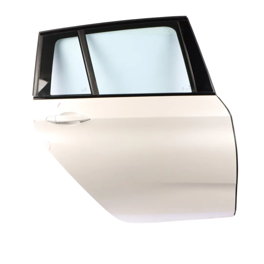 Door Rear Right O/S Mineralweiss Mineral White - A96 to BMW F46 Gran Tourer with Part number 7392326 BMW F46 Gran Tourer Door Rear Right O/S Mineralweiss Mineral White - A96 - SKU 7392326-MW - Part number 7392326