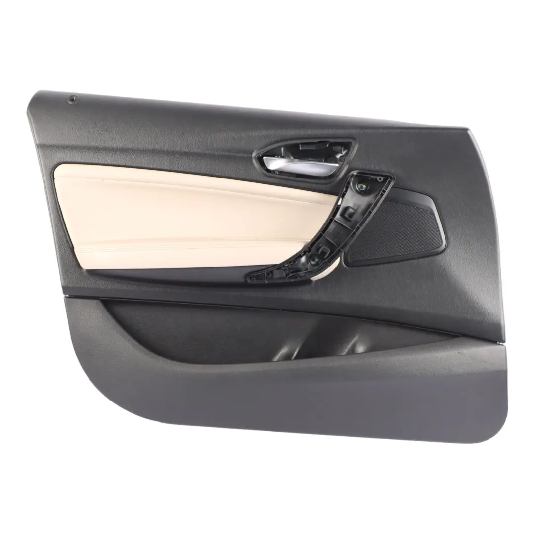 Door Card Front Left N/S Lining Panel Trim Cover Leather Oyster to BMW F20 LCI with Part number 7392379 BMW F20 LCI Door Card Front Left N/S Lining Panel Trim Cover Leather Oyster - SKU 7392379 - Part number 7392379