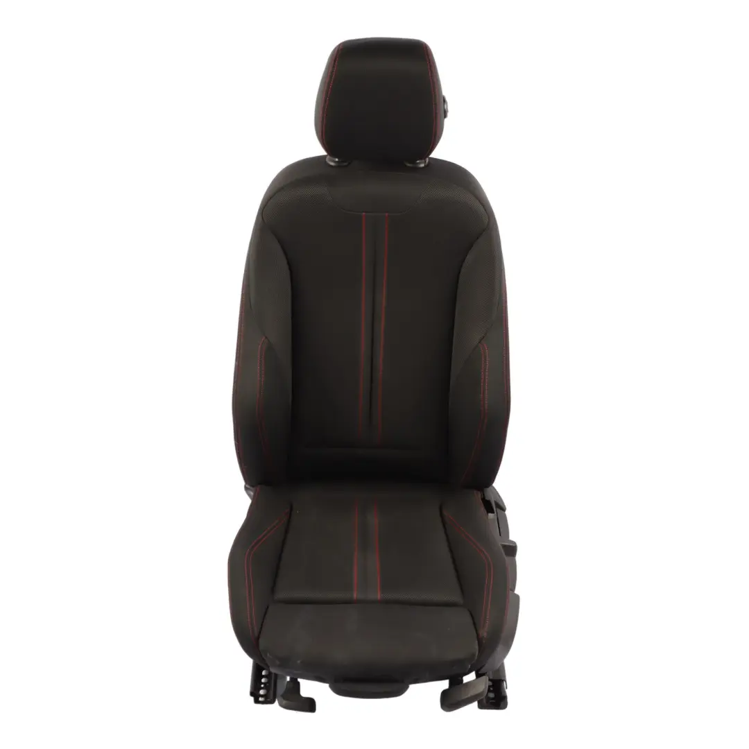 Front Seat Sport Left N/S Heated Fabric Cloth Anthracite Red BMW F30 LCI - SKU 7392459-2 - Part number 7392459