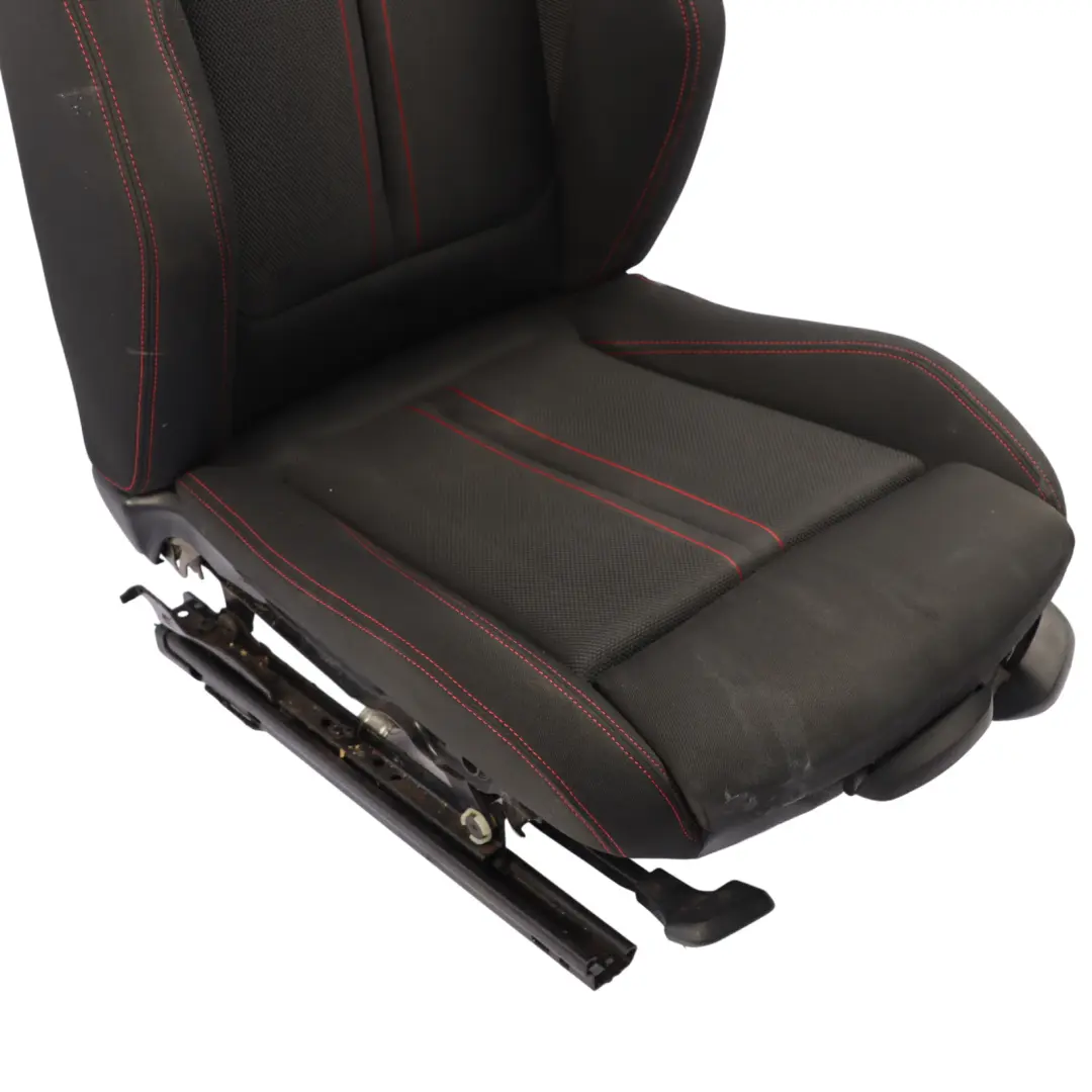 Front Seat Sport Left N/S Heated Fabric Cloth Anthracite Red BMW F30 LCI - SKU 7392459-2 - Part number 7392459