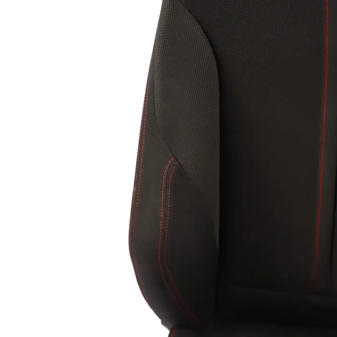 Front Seat Sport Left N/S Heated Fabric Cloth Anthracite Red BMW F30 LCI - SKU 7392459-2 - Part number 7392459