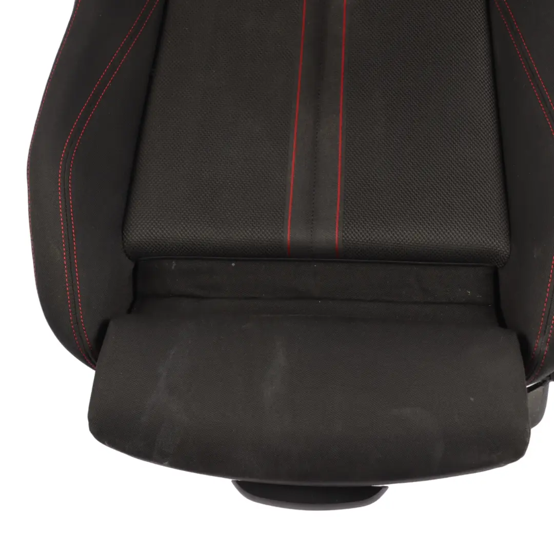 Front Seat Sport Left N/S Heated Fabric Cloth Anthracite Red BMW F30 LCI - SKU 7392459-2 - Part number 7392459