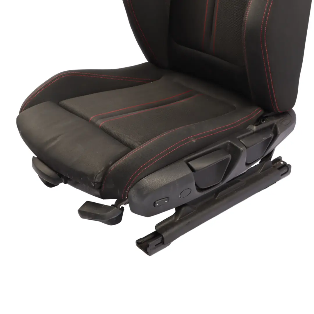Front Seat Sport Left N/S Heated Fabric Cloth Anthracite Red BMW F30 LCI - SKU 7392459-2 - Part number 7392459