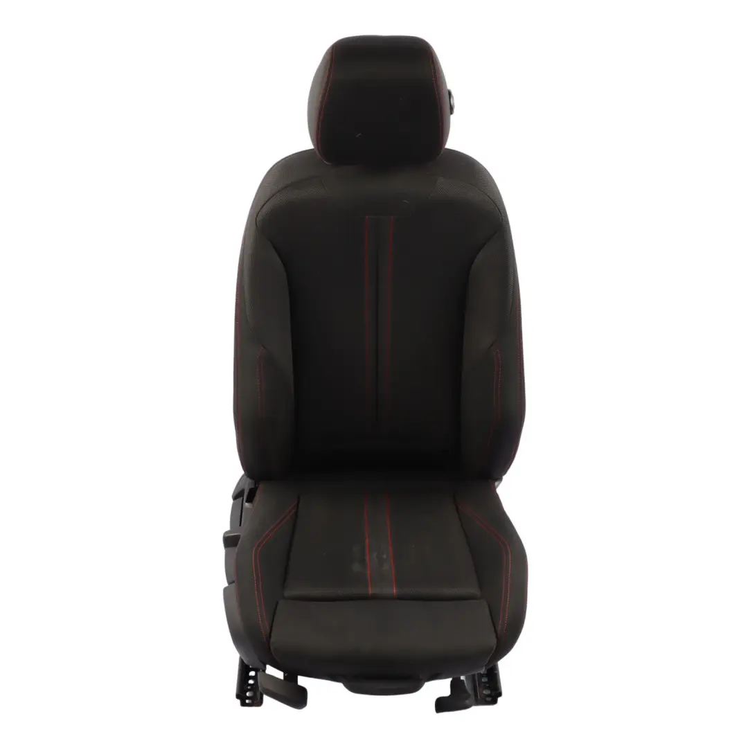 BMW F30 LCI Front Seat Sport Heated Right O/S Fabric Cloth Anthrazit Red - SKU 7392460-2 - Part number 7392460