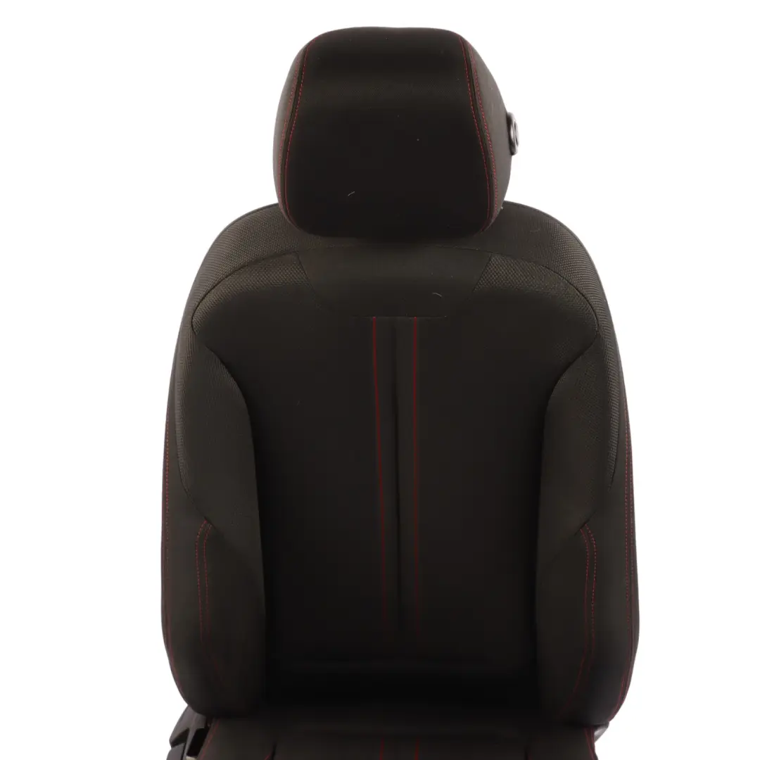 BMW F30 LCI Front Seat Sport Heated Right O/S Fabric Cloth Anthrazit Red - SKU 7392460-2 - Part number 7392460