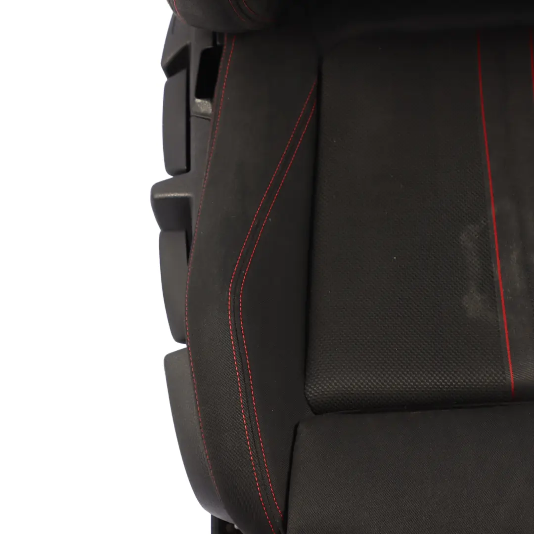 BMW F30 LCI Front Seat Sport Heated Right O/S Fabric Cloth Anthrazit Red - SKU 7392460-2 - Part number 7392460