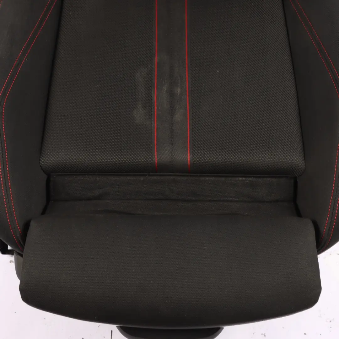 BMW F30 LCI Front Seat Sport Heated Right O/S Fabric Cloth Anthrazit Red - SKU 7392460-2 - Part number 7392460