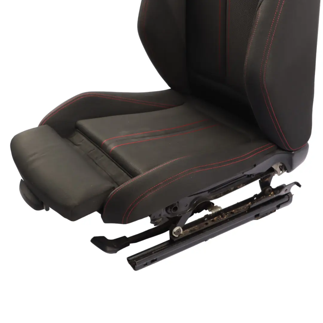 BMW F30 LCI Front Seat Sport Heated Right O/S Fabric Cloth Anthrazit Red - SKU 7392460-2 - Part number 7392460