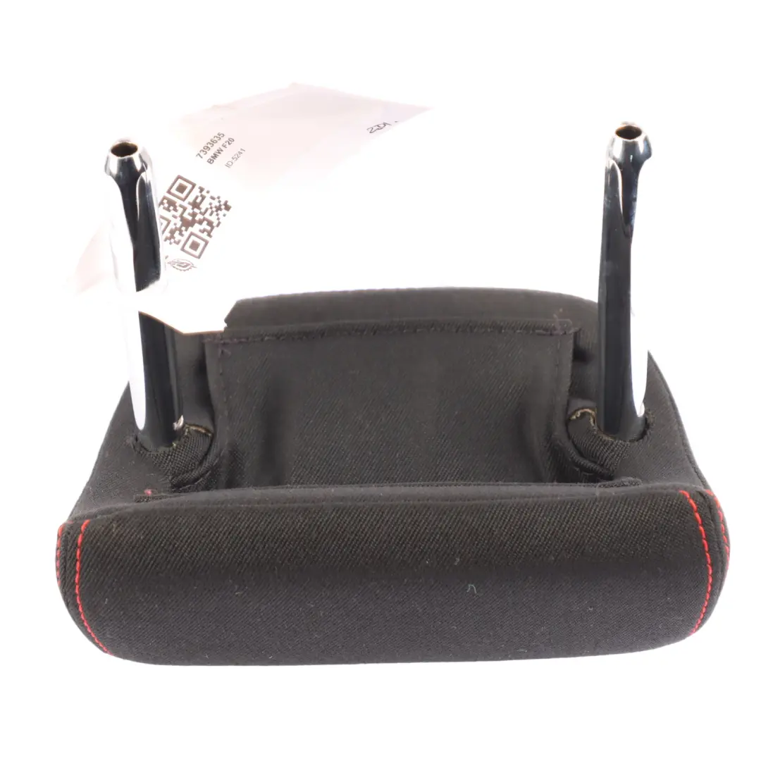 Zagłówek Fotela Środkowego Tył Materiał Czarny Czerwony do BMW F20 F30 LCI o numerze 7393635 BMW F20 F30 LCI Zagłówek Fotela Środkowego Tył Materiał Czarny Czerwony - SKU 7393635 - Numer Części 7393635
