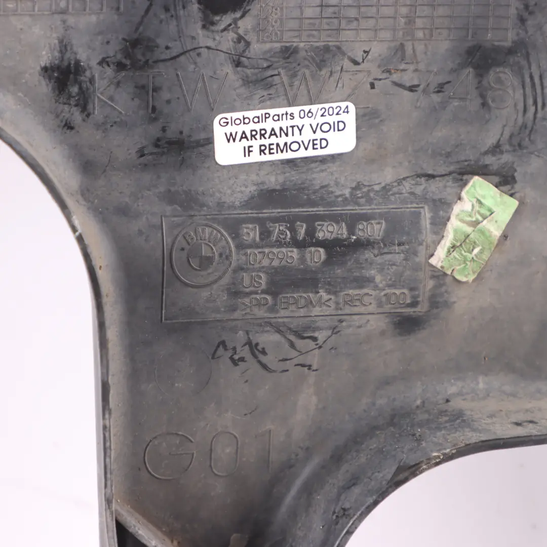 Tapa Conjunto Dirección Embellecedor Delantero Izquierdo para BMW X3 G01 G02 con número de pieza 7394807 BMW X3 G01 G02 Tapa Conjunto Dirección Embellecedor Delantero Izquierdo - SKU 7394807 - Número de pieza 7394807