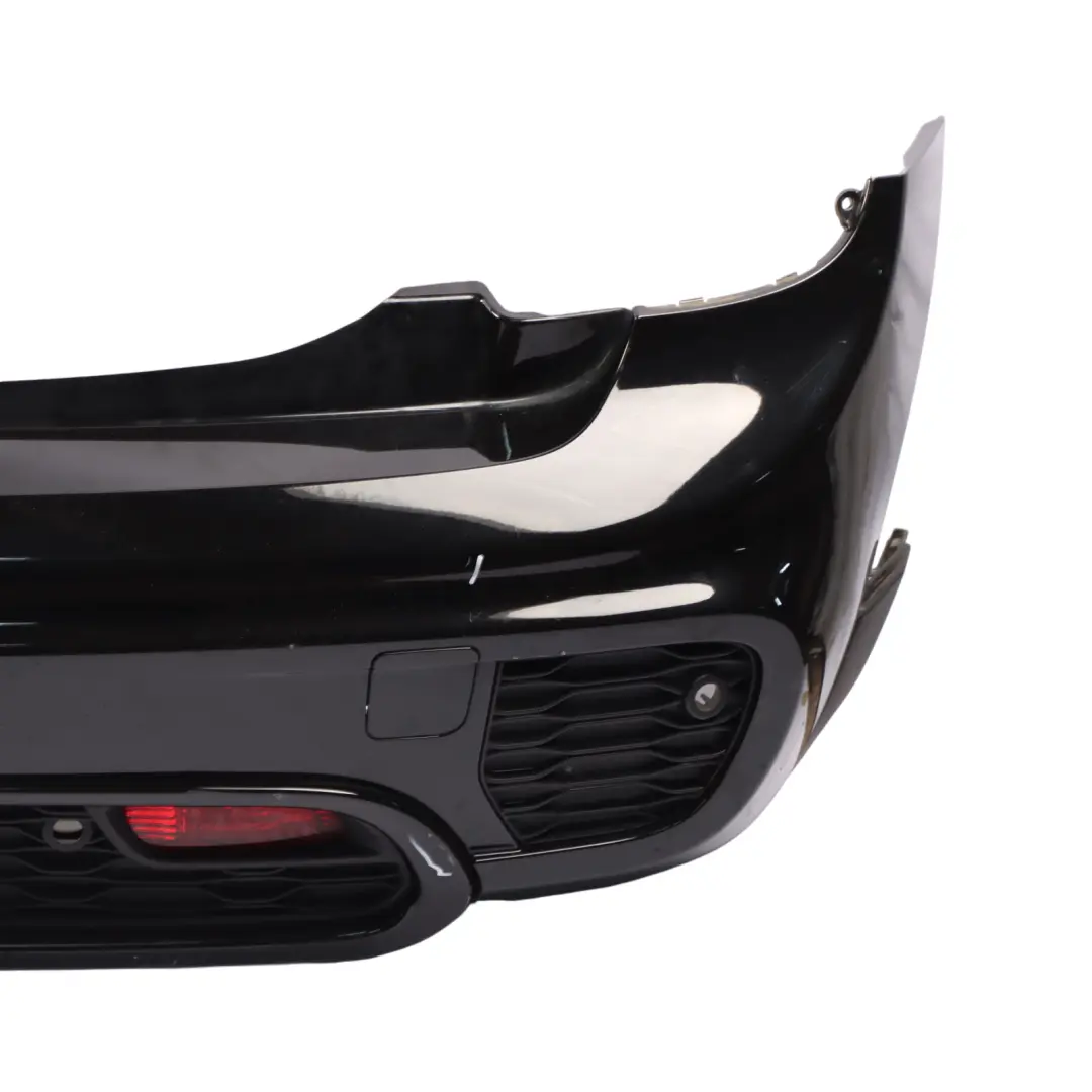 Bumper Mini F55 JCW Cooper S Complete Trim Panel Cover Midnight Black A94 to Rear with Part number 7398777 Rear Bumper Mini F55 JCW Cooper S Complete Trim Panel Cover Midnight Black A94 - SKU 7398777-MNB - Part number 7398777