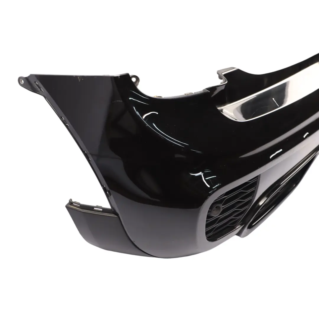 Bumper Mini F55 JCW Cooper S Complete Trim Panel Cover Midnight Black A94 to Rear with Part number 7398777 Rear Bumper Mini F55 JCW Cooper S Complete Trim Panel Cover Midnight Black A94 - SKU 7398777-MNB - Part number 7398777