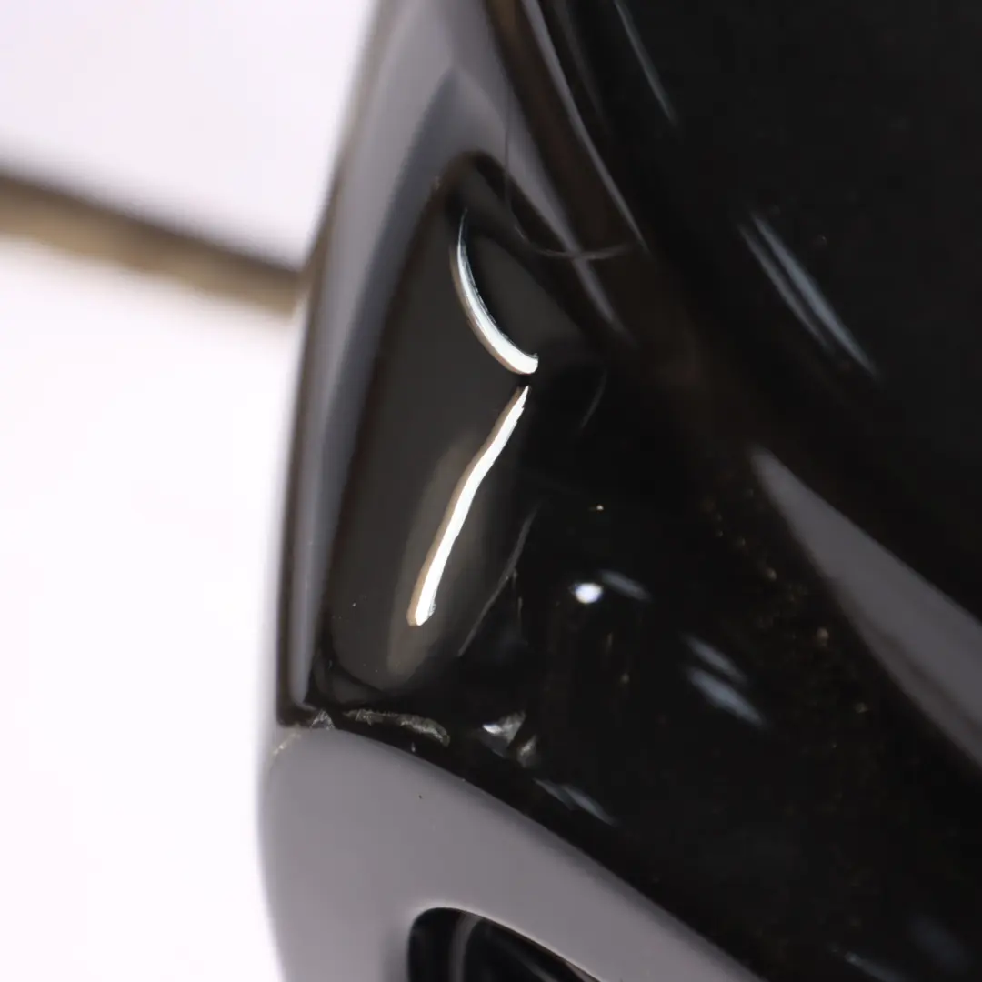 Bumper Mini F55 JCW Cooper S Complete Trim Panel Cover Midnight Black A94 to Rear with Part number 7398777 Rear Bumper Mini F55 JCW Cooper S Complete Trim Panel Cover Midnight Black A94 - SKU 7398777-MNB - Part number 7398777