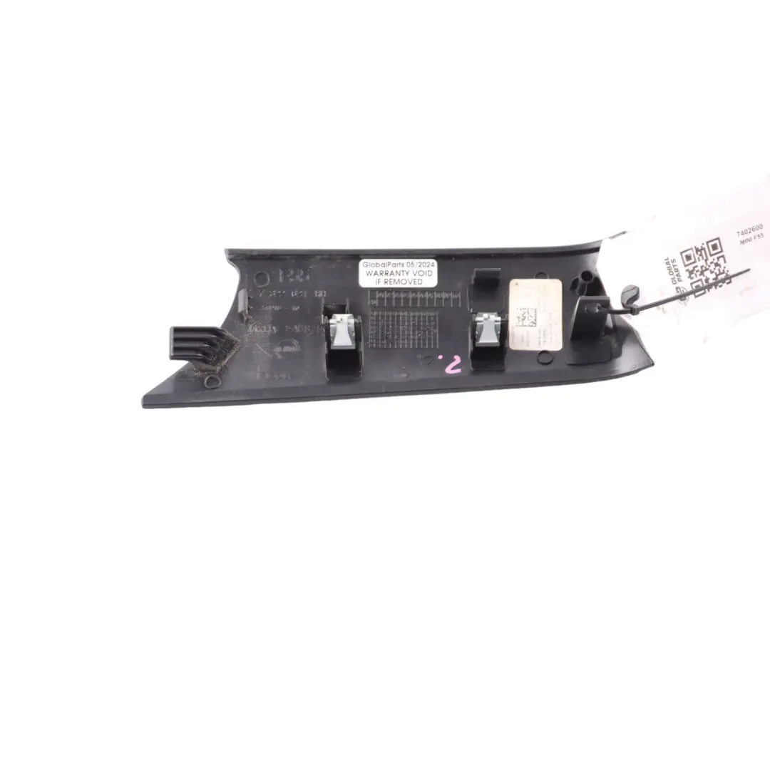Mini F55 Manija Interior Base Panel Puerta Delantera Derecha Cubierta - SKU 7402600 - Número de pieza 7402600