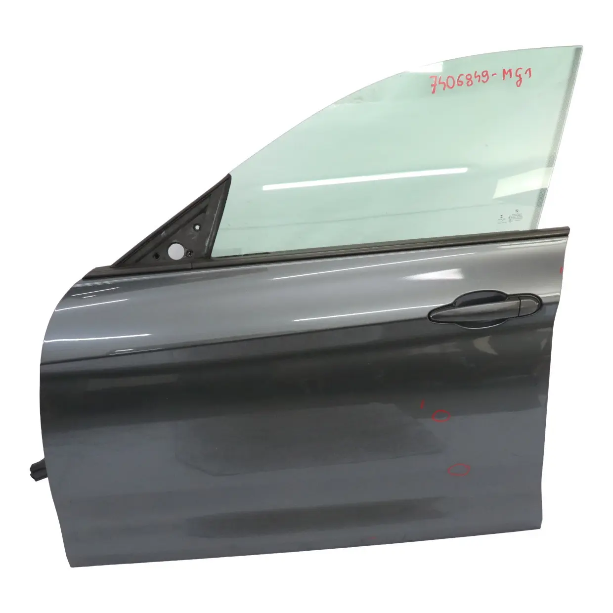 BMW F34 GT Front Left Door N/S Mineralgrau Grey Metallic - B39