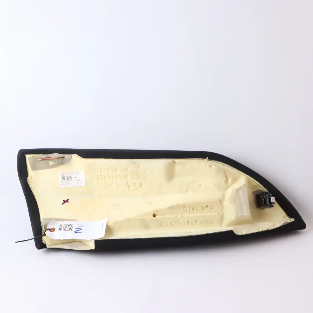 Finisher Left N/S Bench Side Lateral Cloth Carbon Black to Mini F54 Rear Seat with Part number 7407479 Mini F54 Rear Seat Finisher Left N/S Bench Side Lateral Cloth Carbon Black - SKU 7407479 - Part number 7407479