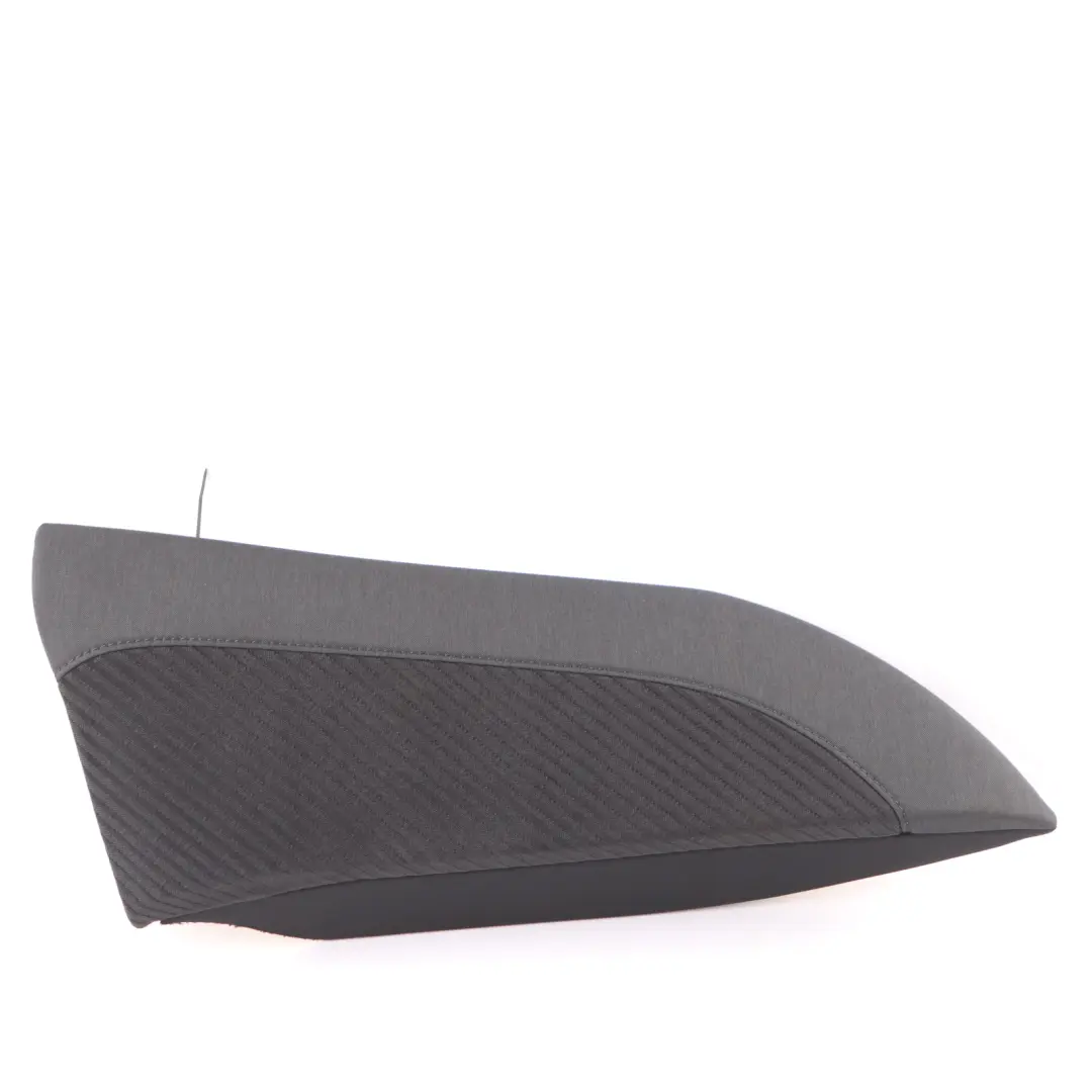 Finisher Right O/S Bench Side Lateral Cloth Carbon Black to Mini F54 Rear Seat with Part number 7407480 Mini F54 Rear Seat Finisher Right O/S Bench Side Lateral Cloth Carbon Black - SKU 7407480 - Part number 7407480