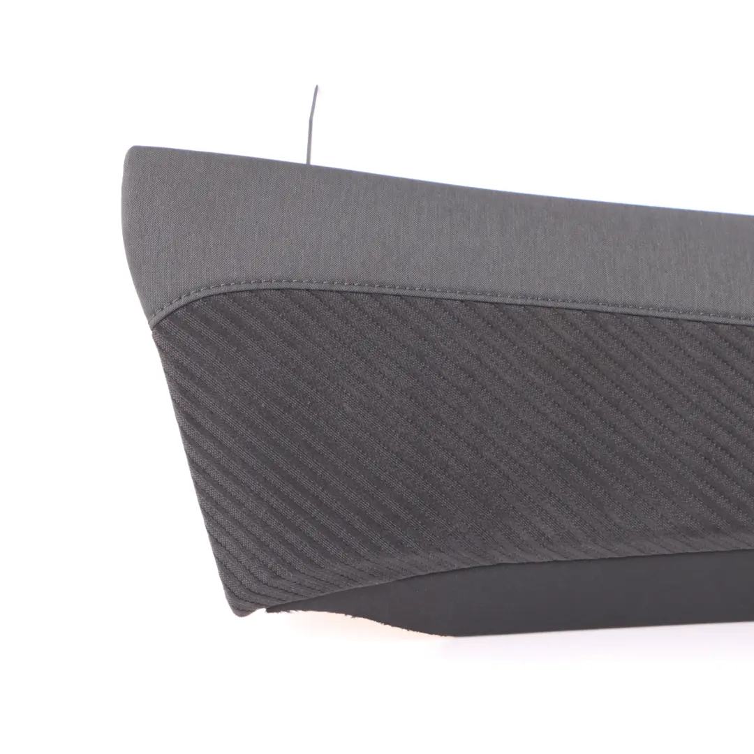Finisher Right O/S Bench Side Lateral Cloth Carbon Black to Mini F54 Rear Seat with Part number 7407480 Mini F54 Rear Seat Finisher Right O/S Bench Side Lateral Cloth Carbon Black - SKU 7407480 - Part number 7407480
