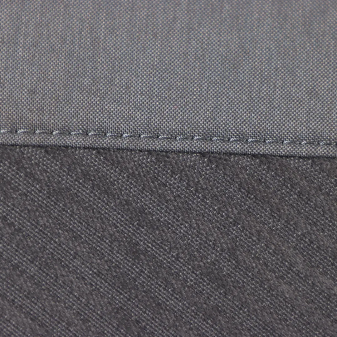 Finisher Right O/S Bench Side Lateral Cloth Carbon Black to Mini F54 Rear Seat with Part number 7407480 Mini F54 Rear Seat Finisher Right O/S Bench Side Lateral Cloth Carbon Black - SKU 7407480 - Part number 7407480