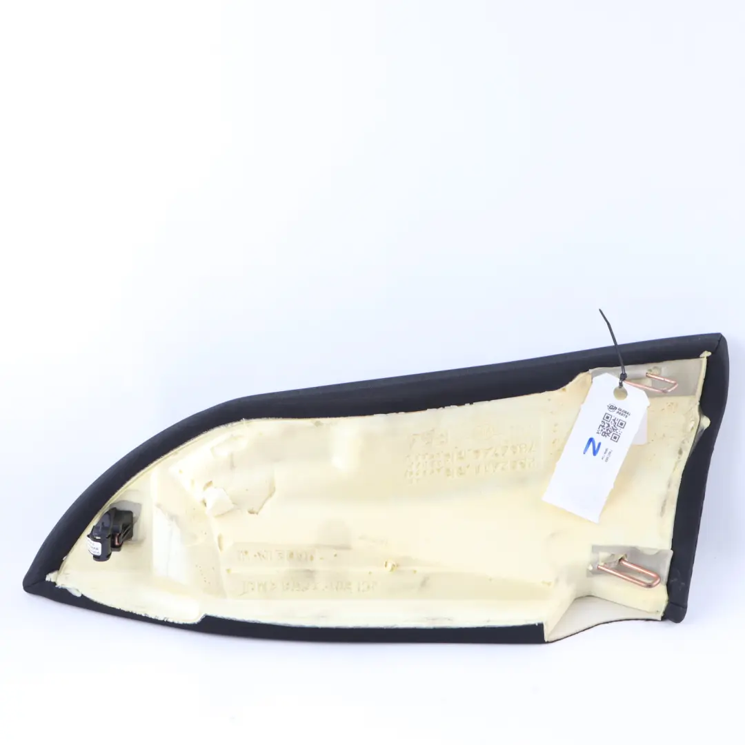 Finisher Right O/S Bench Side Lateral Cloth Carbon Black to Mini F54 Rear Seat with Part number 7407480 Mini F54 Rear Seat Finisher Right O/S Bench Side Lateral Cloth Carbon Black - SKU 7407480 - Part number 7407480